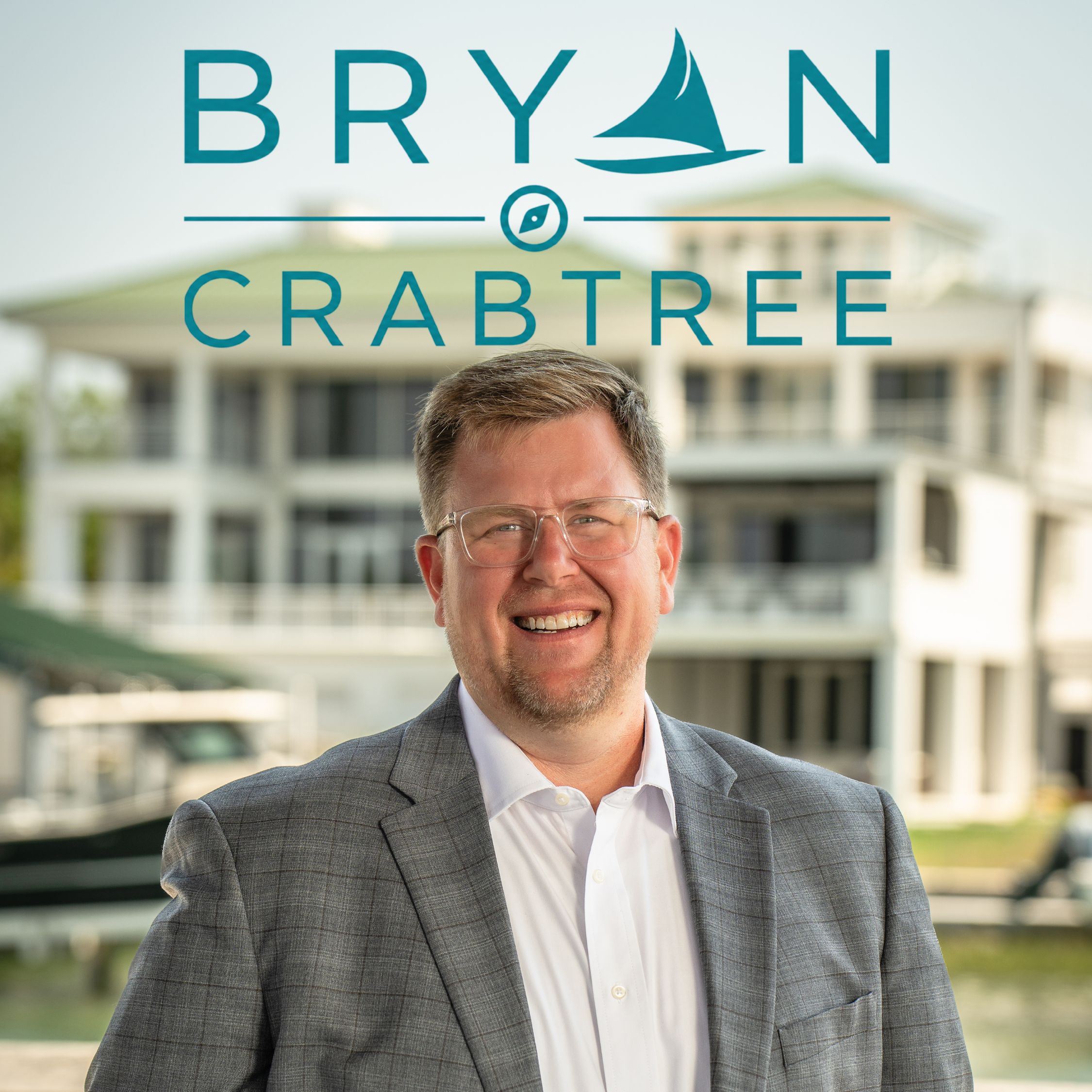 Bryan Crabtree, Charleston SC real estate broker and Realtor, pictured at a waterfront property in the Charleston area.